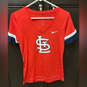 Nike Red St. Louis Cardinals V-Neck T-Shirt